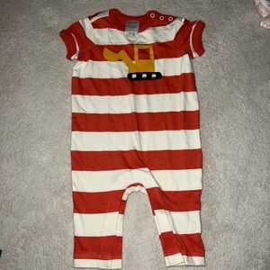 Hanna Andersson Red and White Striped Bodysuit